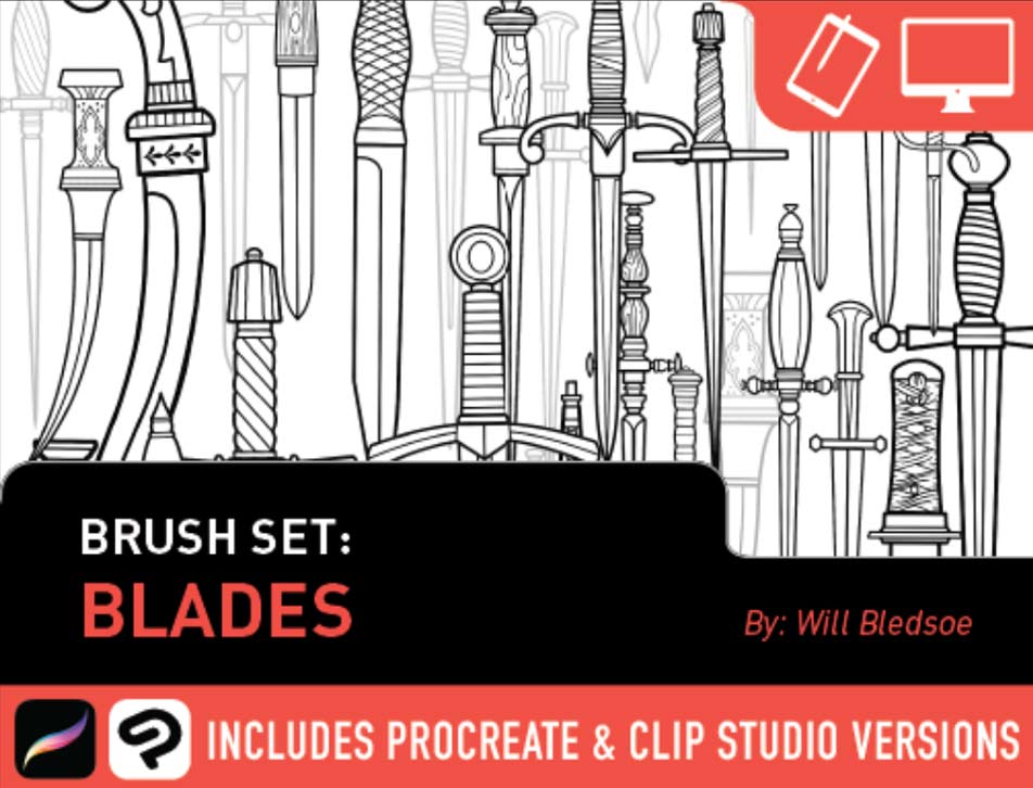 Tattoosmart: Blades Brush Set by Will Bledsoe for sale now